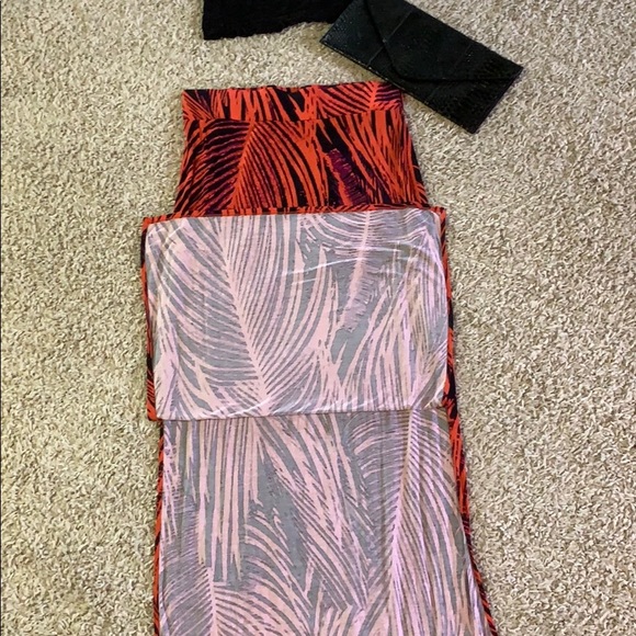 Double split Tropical Maxi Skirt - Picture 2 of 4